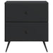 Dulap de noapte 2 pcs Negru 43 x 34,5 x 47,5 cm Lemn prelucrat - WALTI WALTI