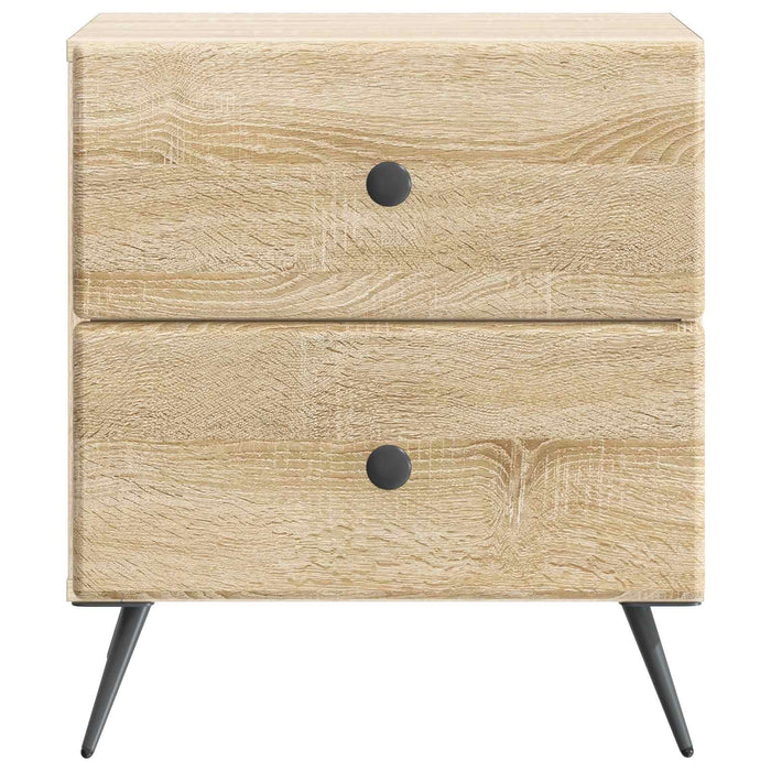 Dulap de noapte 2 pcs Stejar Sonoma 43 x 34,5 x 47,5 cm - WALTI WALTI