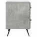 Dulap de noapte Gri Beton 43 x 34,5 x 47,5 cm Lemn prelucrat - WALTI WALTI