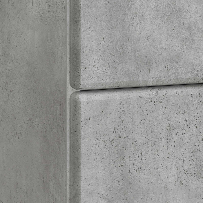 Dulap de noapte cu sertar 2 pcs Gri Beton 43 x 34,5 x 47,5 cm - WALTI WALTI