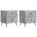 Dulap de noapte cu sertar 2 pcs Gri Beton 43 x 34,5 x 47,5 cm - WALTI WALTI