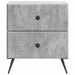 Dulap de noapte cu sertar 2 pcs Gri Beton 43 x 34,5 x 47,5 cm - WALTI WALTI