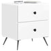Dulap de noapte cu sertar Alb foarte lucios 43 x 34,5 x 47,5 cm - WALTI WALTI
