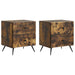 Dulap de noapte 2 pcs Stejar fumuriu 43 x 34,5 x 47,5 cm - WALTI WALTI