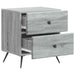 Dulap de noapte Sonoma gri 43 x 34,5 x 47,5 cm Lemn prelucrat - WALTI WALTI