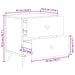 Dulap de noapte cu sertar 2 pcs Sonoma gri 43 x 34,5 x 47,5 cm - WALTI WALTI