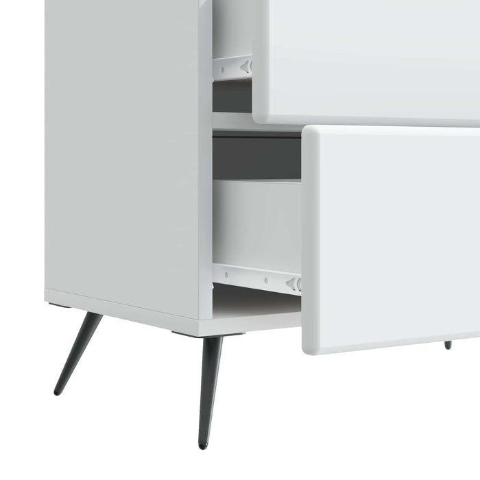 Dulap de noapte Alb 62 x 34,5 x 47,5 cm Lemn prelucrat - WALTI WALTI
