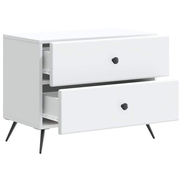 Dulap de noapte Alb 62 x 34,5 x 47,5 cm Lemn prelucrat - WALTI WALTI