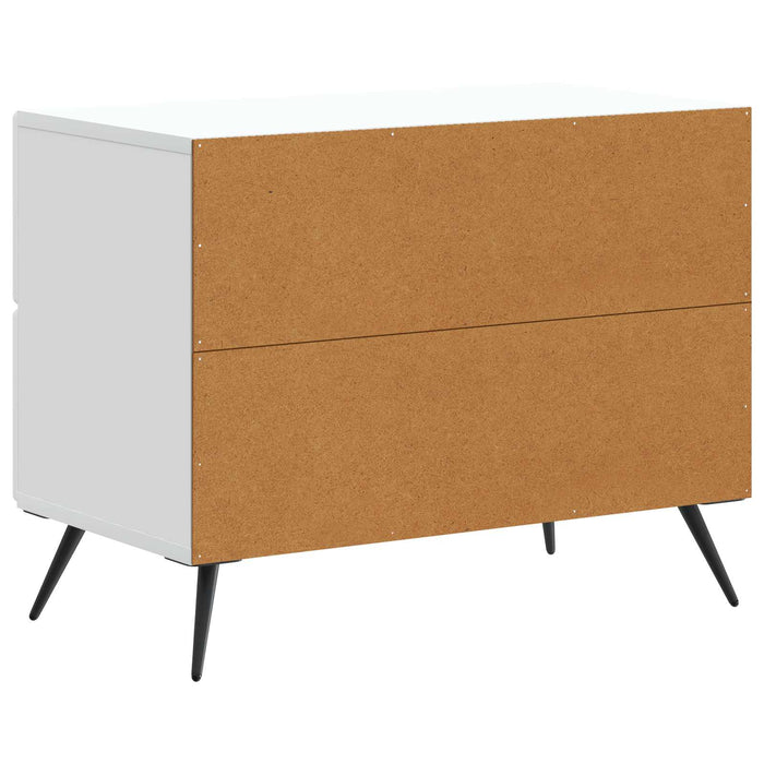 Dulap de noapte Alb 62 x 34,5 x 47,5 cm Lemn prelucrat - WALTI WALTI