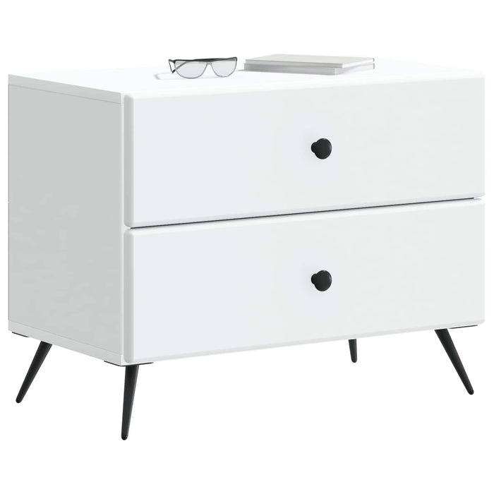 Dulap de noapte Alb 62 x 34,5 x 47,5 cm Lemn prelucrat - WALTI WALTI