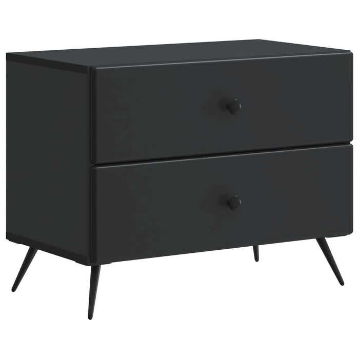 Dulap de noapte Negru 62 x 34,5 x 47,5 cm Lemn prelucrat - WALTI WALTI