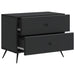 Dulap de noapte Negru 62 x 34,5 x 47,5 cm Lemn prelucrat - WALTI WALTI
