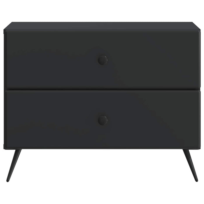 Dulap de noapte Negru 62 x 34,5 x 47,5 cm Lemn prelucrat - WALTI WALTI