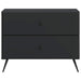 Dulap de noapte Negru 62 x 34,5 x 47,5 cm Lemn prelucrat - WALTI WALTI
