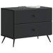 Dulap de noapte Negru 62 x 34,5 x 47,5 cm Lemn prelucrat - WALTI WALTI