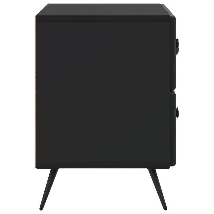 Dulap de noapte Negru 62 x 34,5 x 47,5 cm Lemn prelucrat - WALTI WALTI