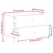 Dulap de noapte Negru 62 x 34,5 x 47,5 cm Lemn prelucrat - WALTI WALTI