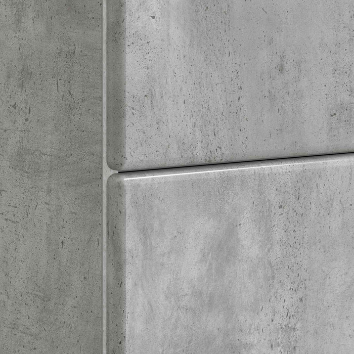 Dulap de noapte Gri Beton 62 x 34,5 x 47,5 cm Lemn prelucrat - WALTI WALTI