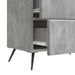 Dulap de noapte Gri Beton 62 x 34,5 x 47,5 cm Lemn prelucrat - WALTI WALTI