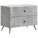 Dulap de noapte Gri Beton 62 x 34,5 x 47,5 cm Lemn prelucrat - WALTI WALTI