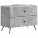 Dulap de noapte Gri Beton 62 x 34,5 x 47,5 cm Lemn prelucrat - WALTI WALTI