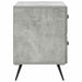 Dulap de noapte Gri Beton 62 x 34,5 x 47,5 cm Lemn prelucrat - WALTI WALTI