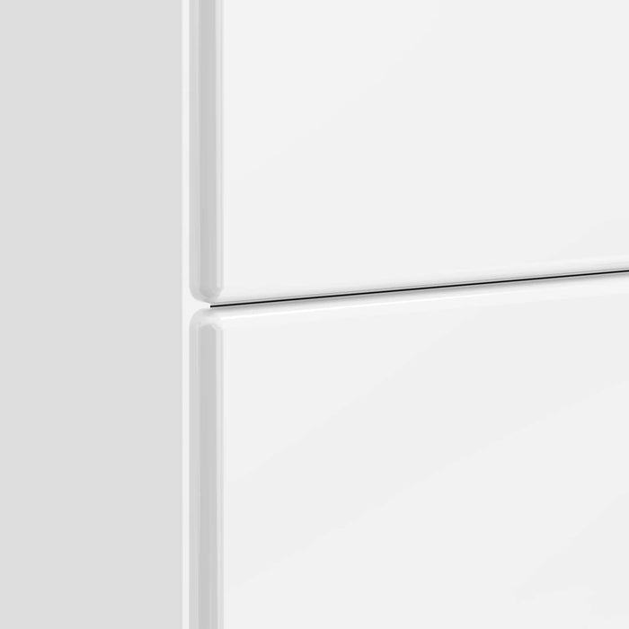 Dulap de noapte cu sertar Alb foarte lucios 62 x 34,5 x 47,5 cm - WALTI WALTI