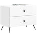 Dulap de noapte cu sertar Alb foarte lucios 62 x 34,5 x 47,5 cm - WALTI WALTI