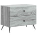 Dulap de noapte Sonoma gri 62 x 34,5 x 47,5 cm Lemn prelucrat - WALTI WALTI
