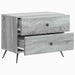 Dulap de noapte Sonoma gri 62 x 34,5 x 47,5 cm Lemn prelucrat - WALTI WALTI