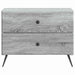 Dulap de noapte Sonoma gri 62 x 34,5 x 47,5 cm Lemn prelucrat - WALTI WALTI