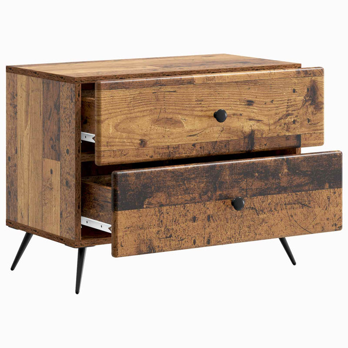 Dulap de noapte Lemn vechi 62 x 34,5 x 47,5 cm Lemn prelucrat - WALTI WALTI