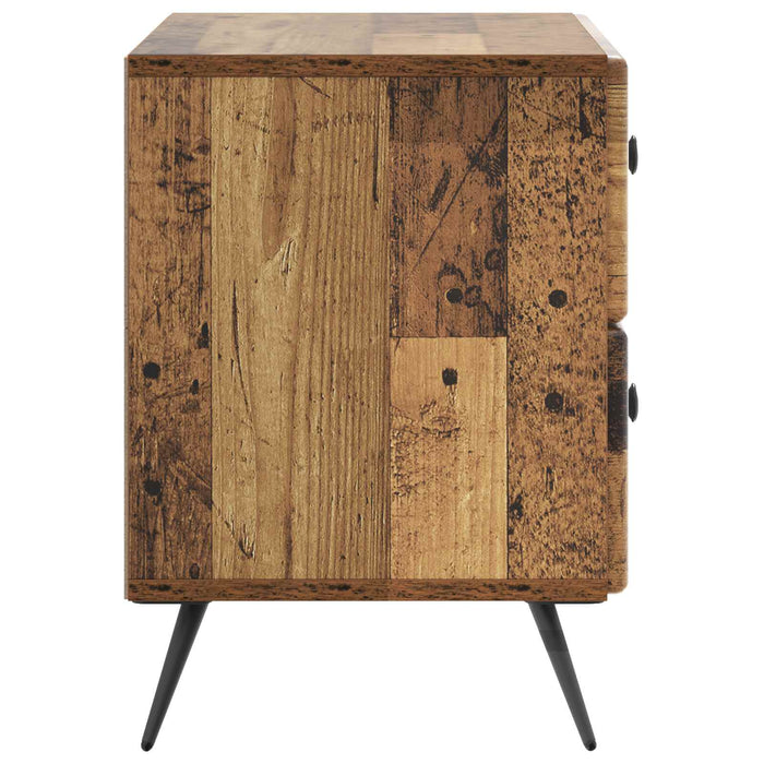 Dulap de noapte Lemn vechi 62 x 34,5 x 47,5 cm Lemn prelucrat - WALTI WALTI