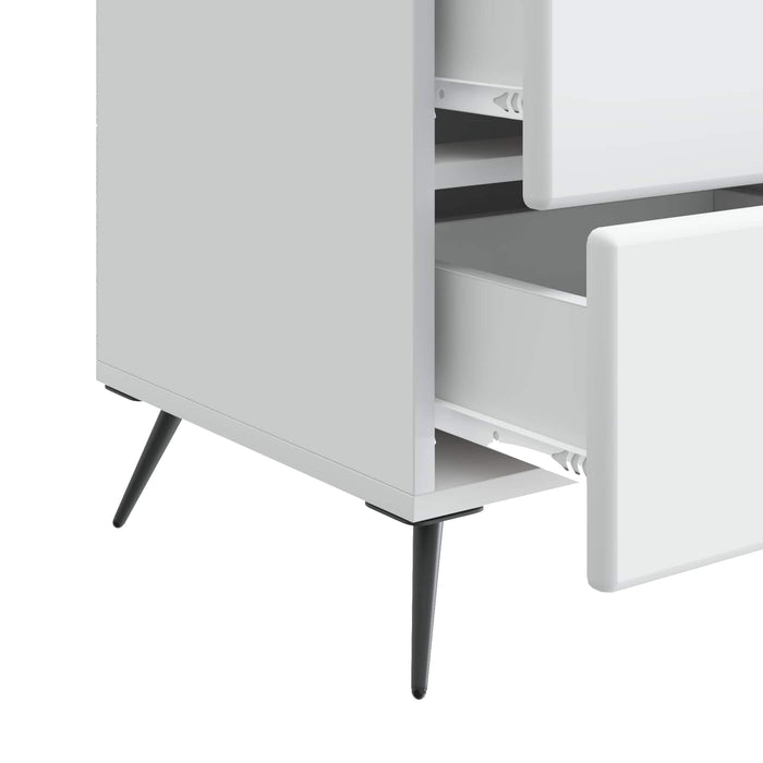 Dulap de noapte cu sertar Alb 43 x 41 x 66,5 cm Lemn prelucrat - WALTI WALTI