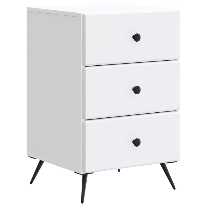 Dulap de noapte cu sertar Alb 43 x 41 x 66,5 cm Lemn prelucrat - WALTI WALTI