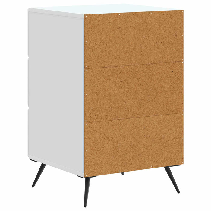 Dulap de noapte cu sertar Alb 43 x 41 x 66,5 cm Lemn prelucrat - WALTI WALTI