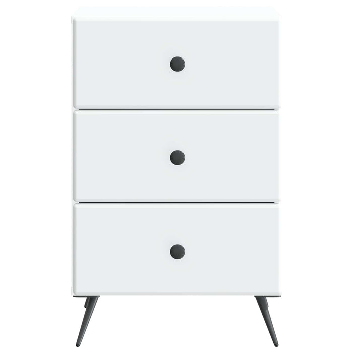 Dulap de noapte cu sertar Alb 43 x 41 x 66,5 cm Lemn prelucrat - WALTI WALTI