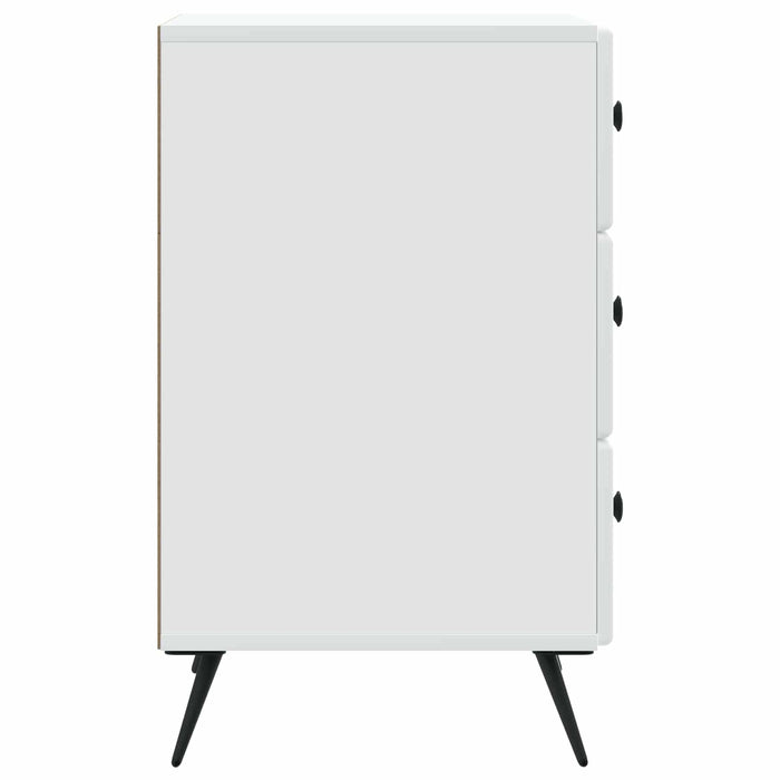 Dulap de noapte cu sertar Alb 43 x 41 x 66,5 cm Lemn prelucrat - WALTI WALTI
