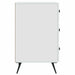 Dulap de noapte cu sertar Alb 43 x 41 x 66,5 cm Lemn prelucrat - WALTI WALTI