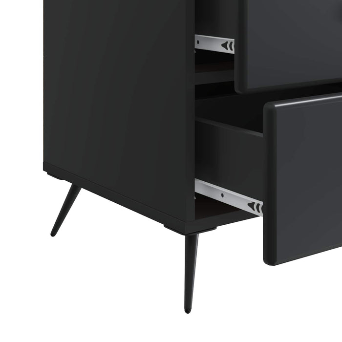 Dulap de noapte Negru 43 x 41 x 66,5 cm Lemn prelucrat - WALTI WALTI