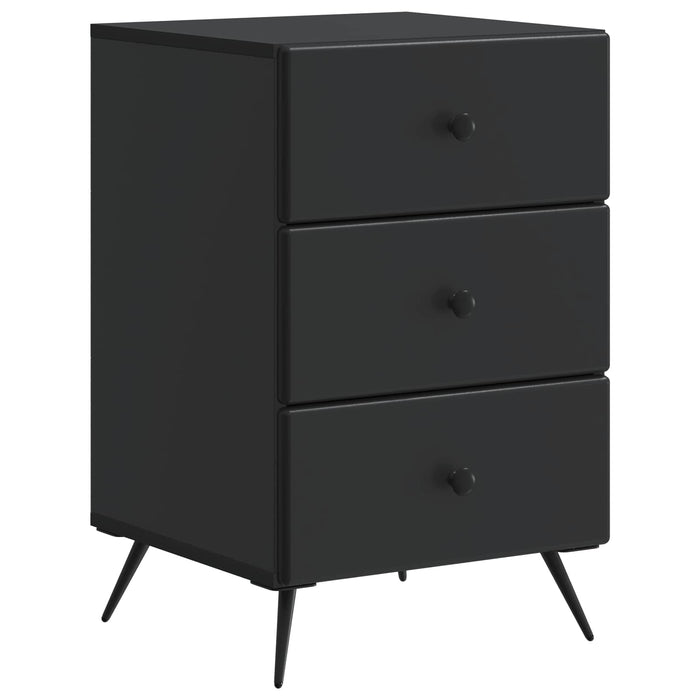 Dulap de noapte Negru 43 x 41 x 66,5 cm Lemn prelucrat - WALTI WALTI
