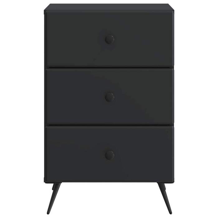 Dulap de noapte Negru 43 x 41 x 66,5 cm Lemn prelucrat - WALTI WALTI