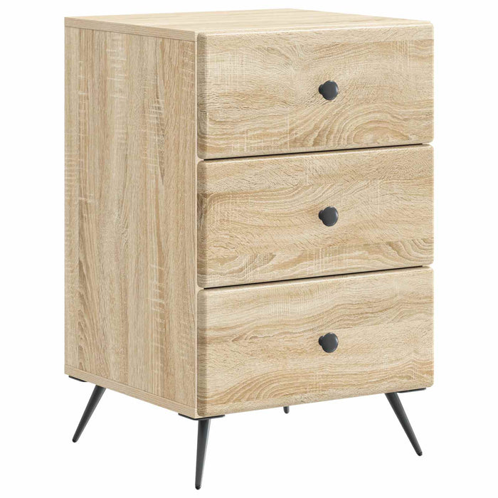 Dulap de noapte Stejar Sonoma 43 x 41 x 66,5 cm Lemn prelucrat - WALTI WALTI