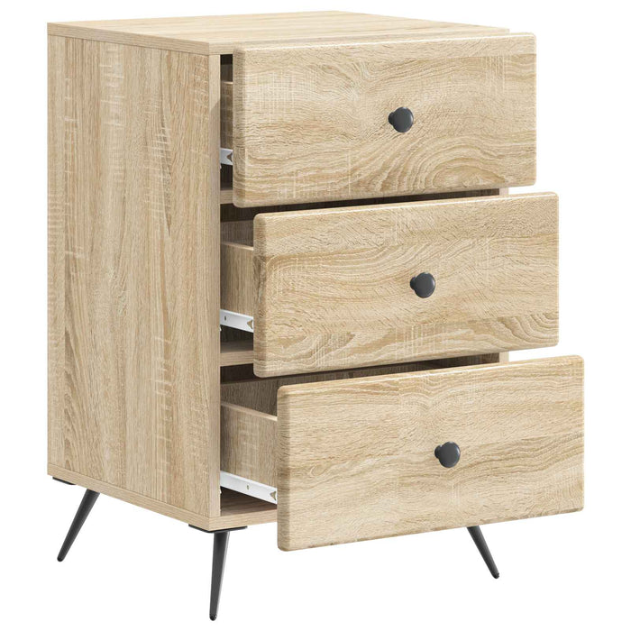 Dulap de noapte Stejar Sonoma 43 x 41 x 66,5 cm Lemn prelucrat - WALTI WALTI