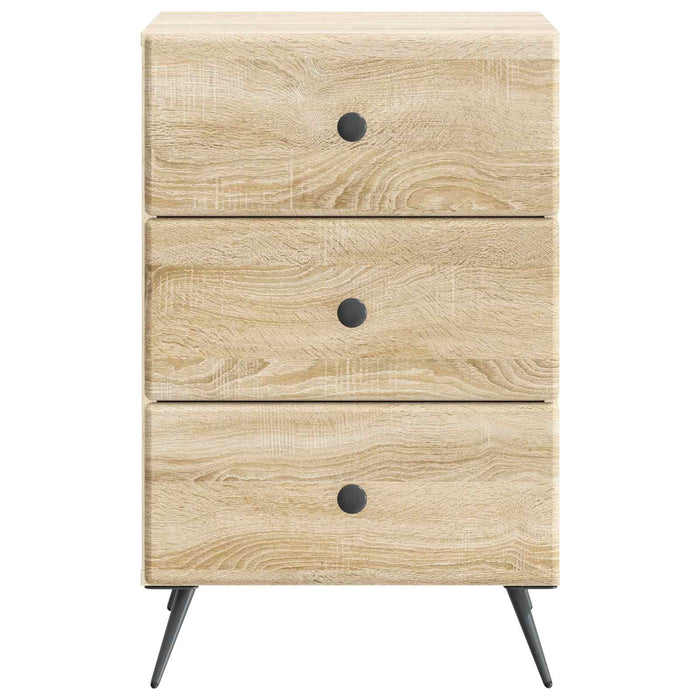 Dulap de noapte Stejar Sonoma 43 x 41 x 66,5 cm Lemn prelucrat - WALTI WALTI