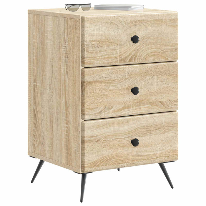 Dulap de noapte Stejar Sonoma 43 x 41 x 66,5 cm Lemn prelucrat - WALTI WALTI