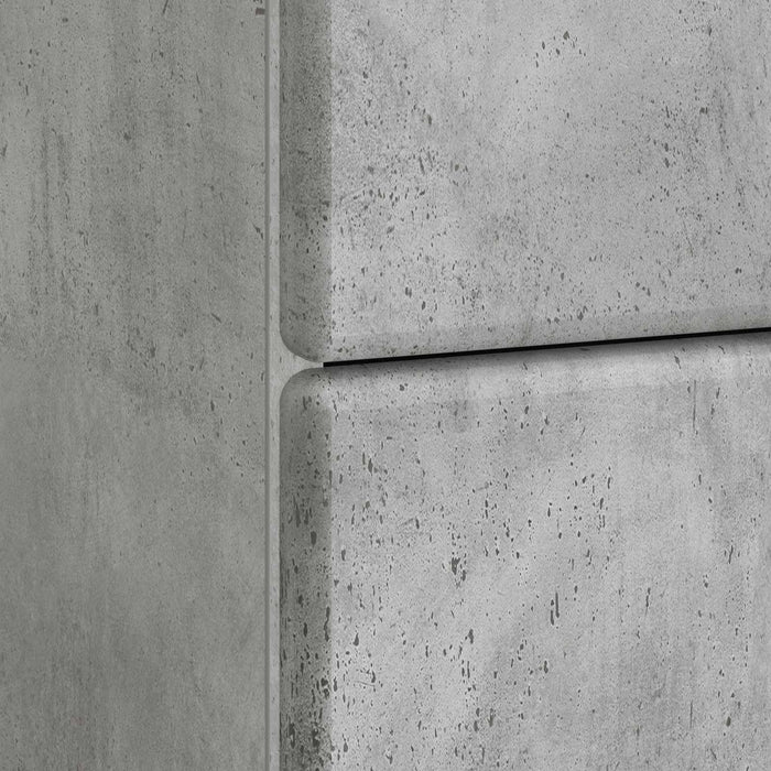 Dulap de noapte Gri Beton 43 x 41 x 66,5 cm Lemn prelucrat - WALTI WALTI