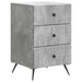 Dulap de noapte Gri Beton 43 x 41 x 66,5 cm Lemn prelucrat - WALTI WALTI