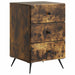Dulap de noapte Stejar fumuriu 43 x 41 x 66,5 cm Lemn prelucrat - WALTI WALTI