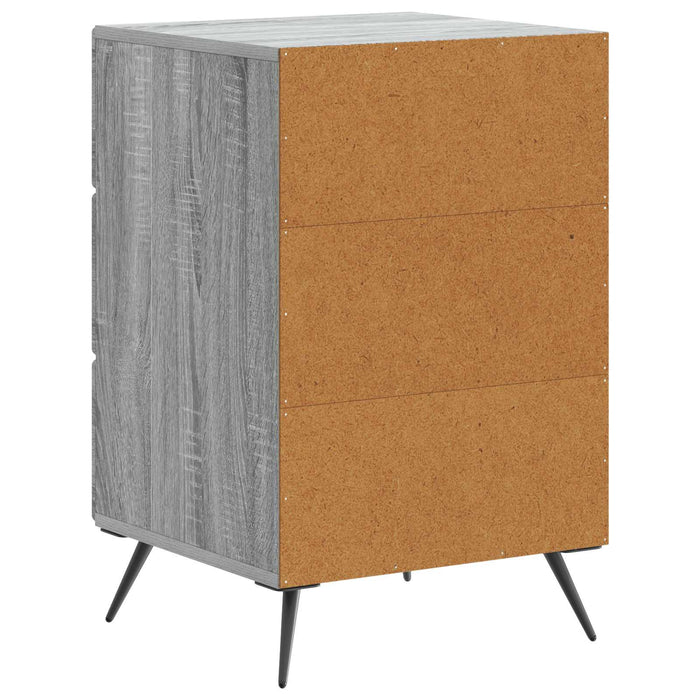 Dulap de noapte Sonoma gri 43 x 41 x 66,5 cm Lemn prelucrat - WALTI WALTI